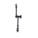 11 inch Adjustable Friction Articulating Magic Arm + Large Claws Clips with Phone Clamp(Black)