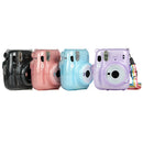 Glitter Power Crystal Case with Strap for FUJIFILM Instax mini 11 (Purple)