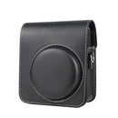 Full Body Camera Retro PU Leather Case Bag with Strap for FUJIFILM instax mini 40 (Black)