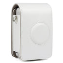 Full Body Camera Retro PU Leather Case Bag with Strap for FUJIFILM instax mini Liplay (White)