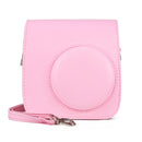 Retro Full Body PU Leather Case Camera Bag with Strap for FUJIFILM instax mini 7+ (Pink)