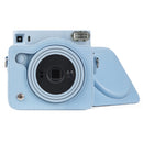 Full Body PU Leather Case Camera Bag with Strap for FUJIFILM instax Square SQ1 (Blue)