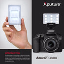 Aputure Amaran AL-M9 Mini TLCI/CRI 95+ LED Video Light on-Camera Photography Lighting Fill Light for Canon, Nikon, Sony, DSLR Camera