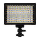 HD-160 White Light LED Video Light on-Camera Photography Lighting Fill Light for Canon, Nikon, DSLR Camera with 3 Filter Plates