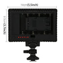 HD-160 White Light LED Video Light on-Camera Photography Lighting Fill Light for Canon, Nikon, DSLR Camera with 3 Filter Plates