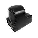 Full Body Camera PU Leather Case Bag for Sony LCE-7C / Alpha 7C / A7C 28-60mm / 40.5mm Lens(Black)
