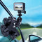 Triangle Suction Cup Mount Holder with Tripod Adapter & Screw & Phone Clamp & Anti-lost Silicone Net for GoPro HERO10 Black / HERO9 Black / HERO8 Black / HERO7 /6 /5, DJI Osmo Action, Insta360 One R and Other Action Cameras, Smartphones(Black)