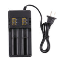 MS-282AX 2-Slot Lithium Battery Charger For 18650 / 26650 / 14500 / 16340 / 18500 Lithium Batteries, US Plug