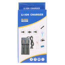 MS-282AX 2-Slot Lithium Battery Charger For 18650 / 26650 / 14500 / 16340 / 18500 Lithium Batteries, US Plug