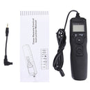 RST-7002 LCD Screen Time Lapse Intervalometer Shutter Release Digital Timer Remote Controller with C8 Cable for CANON 1D/1DS/50D/40D/30D/20D/10D/5D/7D Camera(Black)