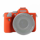 Soft Silicone Protective Case for Sony A7R4(Orange)