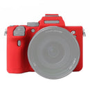 Soft Silicone Protective Case for Sony A7R4(Red)