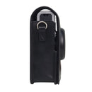 Vertical Full Body Camera PU Leather Case Bag with Strap for FUJIFILM instax mini Evo (Black)