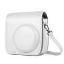 Solid Color Full Body Camera Leather Case Bag with Strap for FUJIFILM Instax mini 11 (White)