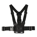 Adjustable Body Mount Belt Chest Strap with Phone Clamp & S-type Adapter & J Hook Mount & Long Screw for GoPro HERO10 Black / HERO9 Black / HERO8 Black / HERO7 /6 /5 /5 Session /4 Session /4 /3+ /3 /2 ... ction and Other Action Cameras, Smartphones(Black)