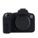 Litchi Texure Soft Silicone Case for Canon EOS R6 (Black)