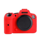 Litchi Texure Soft Silicone Case for Canon EOS R6 (Red)
