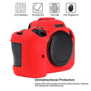 Litchi Texure Soft Silicone Case for Canon EOS R6 (Yellow)