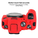 Litchi Texure Soft Silicone Case for Canon EOS R6 (Black)
