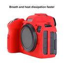 Litchi Texure Soft Silicone Case for Canon EOS R6 (Black)