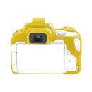 Soft Silicone Protective Case for Canon EOS 200D / EOS 200D Mark II (Yellow)