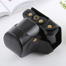 Full Body Camera PU Leather Case Bag with Strap for FUJIFILM X-T3(Black)