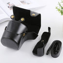 Full Body Camera PU Leather Case Bag with Strap for FUJIFILM X-T3(Black)