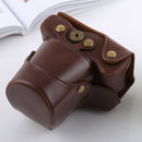 Full Body Camera PU Leather Case Bag with Strap for FUJIFILM X-T3(Coffee)