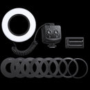 Godox Ring72 Macro Ring 48 LED Flash Light with 8 Different Size Adapter Rings(Black)