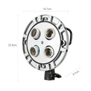 Godox TL-4 4 in 1 E27 Socket Tricolor Bulb Light Lamp Head Mount(US Plug)