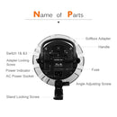 Godox TL-5 5 in 1 E27 Socket Tricolor Bulb Light Lamp Head Mount(US Plug)