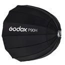 Godox P90H 90cm Deep Parabolic Softbox Reflector Diffuser Studio Light Box (Black)