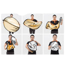 Godox FT01 2 in 1 Gold / Silver Oval Folding Reflector Board, Size: 90 x 120cm