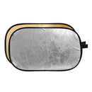 Godox FT01 2 in 1 Gold / Silver Oval Folding Reflector Board, Size: 100 x 150cm
