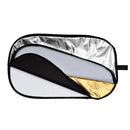 Godox FT05-1 100 x 150cm 5-in-1 Silver / Soft / Gold / White / Black Oval Folding Reflector Board