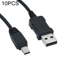 10 PCS 12-Pin USB 3.0 Camera Charging Data Cable For Casio TR150 / ZR1200 / ZR1500, Length: 1.0m