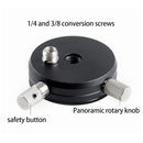 BEXIN QR-02 360 Degree Rotation Quick Release Head Camera Tripod Base Plate (Black)