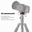 BEXIN QR-02 360 Degree Rotation Quick Release Head Camera Tripod Base Plate (Black)
