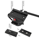 BEXIN VH-105 360 Degree Panorama Heavy Duty Tripod Action Fluid Drag Head (Black)