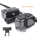 Clamp Mount Connecting Adapter Kit with Waterproof Back Cover for GoPro HERO6 /5(Black)