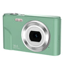 DC311 2.4 inch 36MP 16X Zoom 2.7K Full HD Digital Camera Children Card Camera, AU Plug (Green)