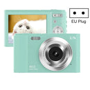 DC302 2.88 inch 44MP 16X Zoom 2.7K Full HD Digital Camera Children Card Camera, EU Plug (Green)