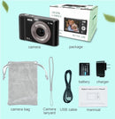 DC302 2.88 inch 44MP 16X Zoom 2.7K Full HD Digital Camera Children Card Camera, EU Plug (Silver)