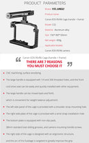 YELANGU C22 YLG0334B Video Camera Cage Stabilizer with Handle for Canon EOS R5/R6 (Black)