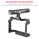 YELANGU C22 YLG0334B Video Camera Cage Stabilizer with Handle for Canon EOS R5/R6 (Black)