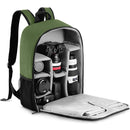 CADeN SLR Camera Shoulder Digital Camera Bag Outdoor Nylon Photography Backpack, Large Size (Army Green)