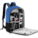 CADeN SLR Camera Shoulder Digital Camera Bag Outdoor Nylon Photography Backpack, Large Size (Blue)
