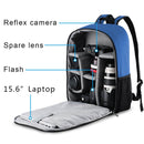 CADeN SLR Camera Shoulder Digital Camera Bag Outdoor Nylon Photography Backpack, Large Size (Blue)
