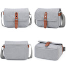 CADeN D26 SLR Camera Waterproof Sling Shoulder Bag, Size: 23 x 10 x 18cm (Grey)