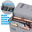 CADeN D26 SLR Camera Waterproof Sling Shoulder Bag, Size: 23 x 10 x 18cm (Grey)
